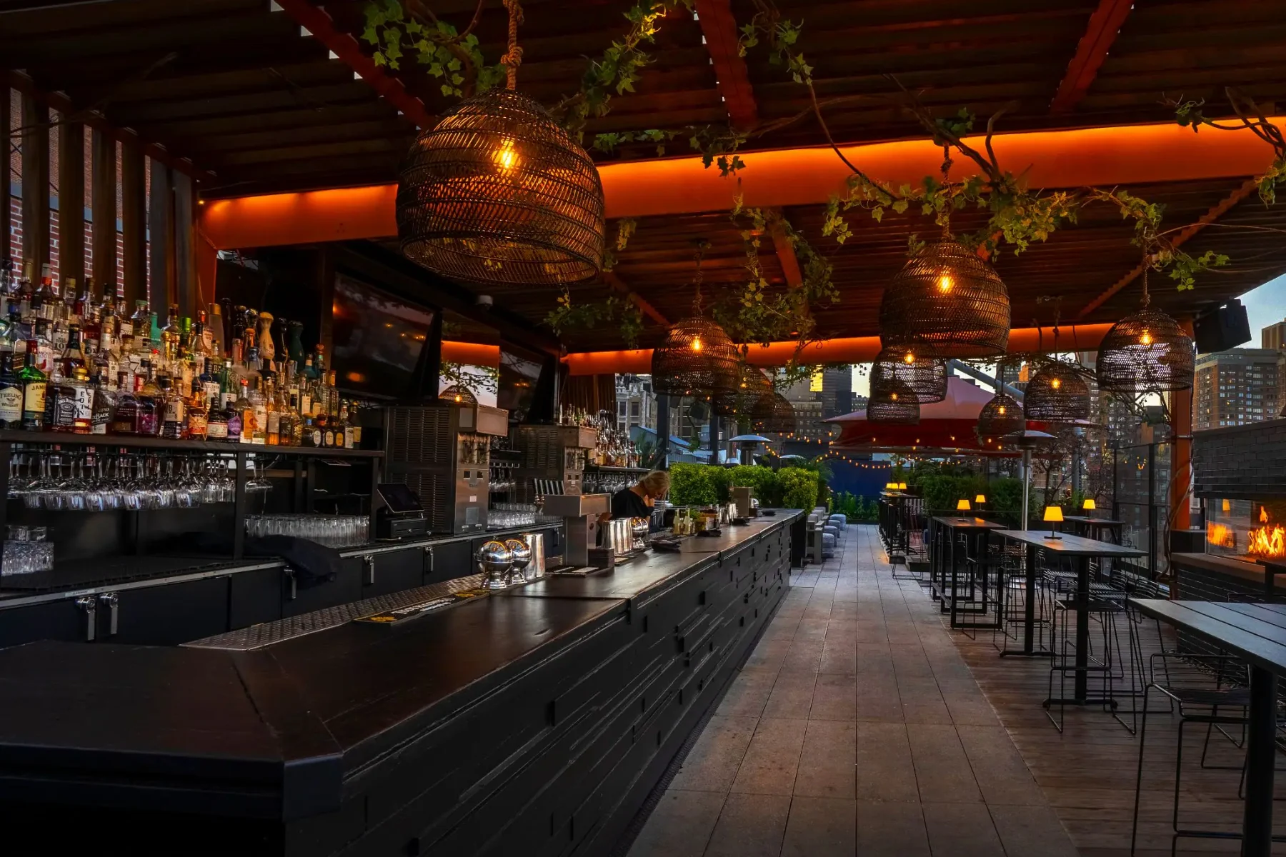Park South Hotel rooftop bar